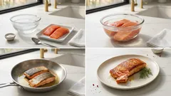 塩水ブラインでしっとり：フライパンで焼くサーモン切り身のパサつかないコツ